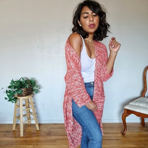 EARTHLY PLEASURES RUSTY MARLED CARDIGAN - Picture 4 of 8